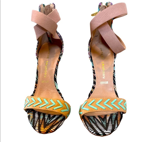 CHINESE LAUNDRY Open toe multicolor sandals Size 6.5 - Picture 1 of 8